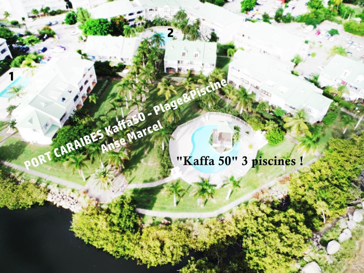 Kaffa50 - Plage & 3Piscines - Anse Marcel エクステリア 写真